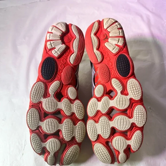 Brooks Gray and Red Athletic Shoes